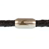 WAVEPIRATE Lederarmband HAWAII F Schwarz mit Edelstahlmagnetverschluss