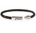WAVEPIRATE Lederarmband ONE Braun mit Edelstahldruckverschluss