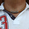 WAVEPIRATE Lederhalskette XO F Cognac mit Edelstahlmagnetverschuss