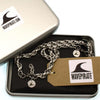 WAVEPIRATE Edelstahlarmband und -halskette SLING K mit Edelstahlkarabinerverschluss