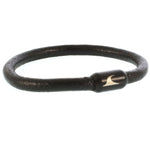 WAVEPIRATE Lederarmband SYLT R Schwarz Schwarz mit Edelstahlmagnetverschluss