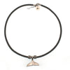 WAVEPIRATE Lederhalskette R Cognac mit Edelstahlkarabinerverschluss