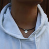 WAVEPIRATE Lederhalskette REEF R Braun mit Edelstahlkarabinerverschluss