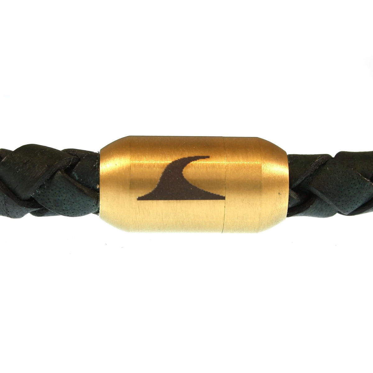 Leder-Armband-Herren-damen-hawaii-gruen-gold-geflochten-Edelstahlverschluss-details-wavepirate-shop-f