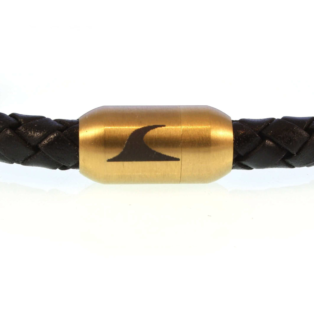 Leder-Armband-Herren-damen-hawaii-schwarz-gold-geflochten-Edelstahlverschluss-details-wavepirate-shop-f