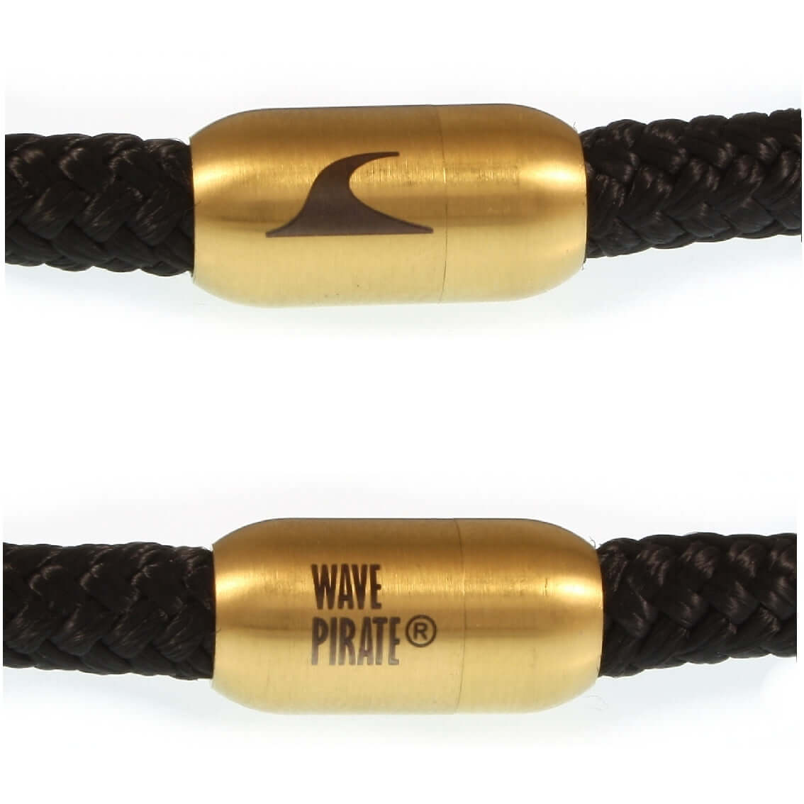 Segeltau-Armband-Herren-hawaii-schwarz-gold-Edelstahlverschluss-details-wavepirate-shop-st