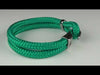 WAVEPIRATE Segeltauarmband Peak ST Grün mit Edelstahlhakenverschluss