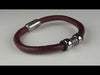 WAVEPIRATE Lederarmband ATOLL R Braun mit Edelstahlmagnetverschluss