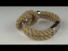 WAVEPIRATE Segeltauarmband PURE K Beige mit Edelstahlmagnetverschluss