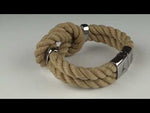 WAVEPIRATE Segeltauarmband PURE K Beige mit Edelstahlmagnetverschluss